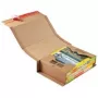 ColomPac CP020.12.020 - Lanksti apvyniojamoji pakuotė knygoms iš gofruoto kartono - 325 x 250 x 80 mm - ruda - 1 pak. = 20 vnt.