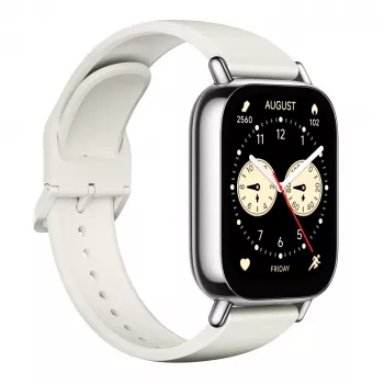 Išmanusis laikrodis Xiaomi Redmi Watch 5 Lite – 1,96 colio AMOLED, GPS, 470 mAh, auksinis korpusas, balta TPU juosta
