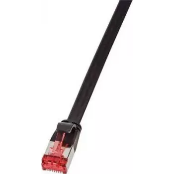LogiLink Patch-Cable RJ-45 (S) į RJ-45 (S) 7,5 m U/FTP PiMF CAT 6 Moulded, Snagless, Flat Juoda (CF2083S)