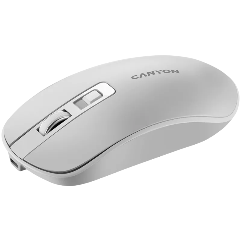 CANYON pelė MW-18 Wireless Charge Pearl White