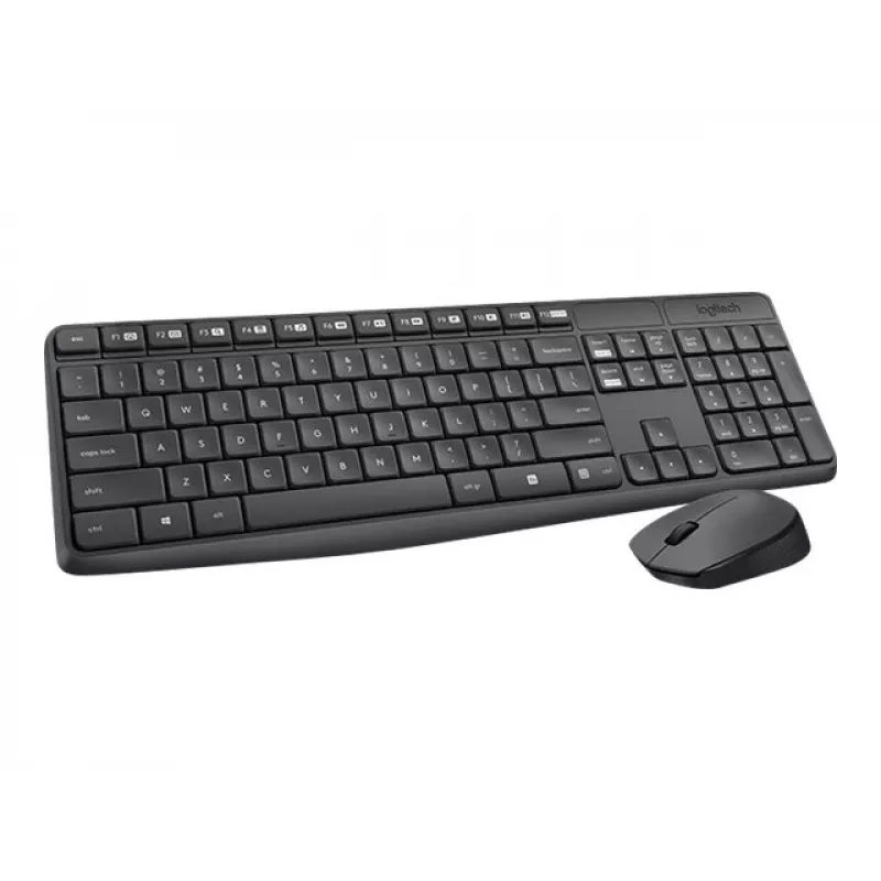 Belaidis klaviatūros ir pelės rinkinys Logitech MK235