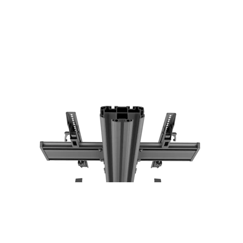 EDBAK TRE100 mobilus TV stovas 42–75 col. ekranams, max apkrova 70 kg, juodas