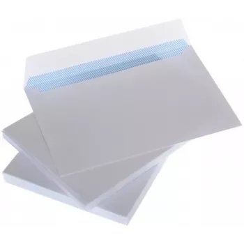 Vokas C65 baltas su kaspinu ir vidiniu presu 114x229 mm x 50 vnt.