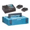 MAKITA maitinimo rinkinys 12V 2x2,0Ah (BL1021Bx2+DC10SB) MAKPAC