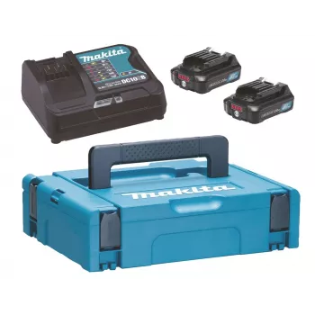MAKITA maitinimo rinkinys 12V 2x2,0Ah (BL1021Bx2+DC10SB) MAKPAC