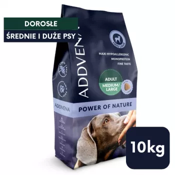 ADDVENA Power of Nature Adult Medium/Large Ėriena - sausas šunų ėdalas - 10kg