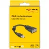DeLOCK adapteris USB 2.0 Type-A į RS-232 D-Sub 9 kontaktų kištukas 0,25 m