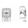 METZ CONNECT 130B12D21102-E – RJ-45 kištukas, 6a kategorija, -40…70 °C, balta, ABS/Zn, GHMT, CE