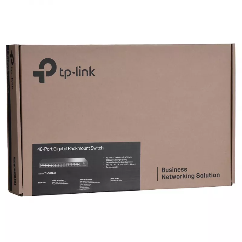 TP-Link TL-SG1048 Nevaldomas Gigabit Ethernet (10/100/1000) 1U Juodas