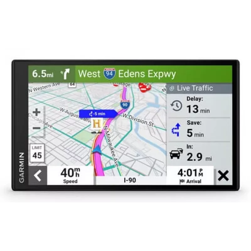 Garmin DriveSmart 76 navigator fiksuotas 17,8 cm (7 inch) TFT lietimui jautrus ekranas 239,6 g juodas (EU MT-D)