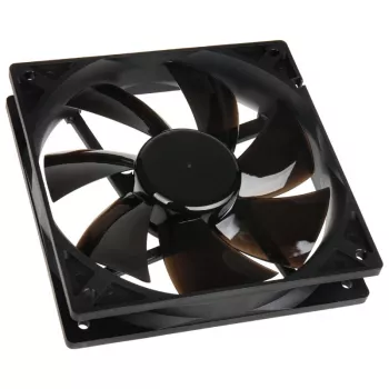 Korpuso ventiliatorius NoiseBlocker BlackSilentPro PL1 120 mm, 900 RPM, 11 dB, 68 m³/h, 4,5 V, juodas