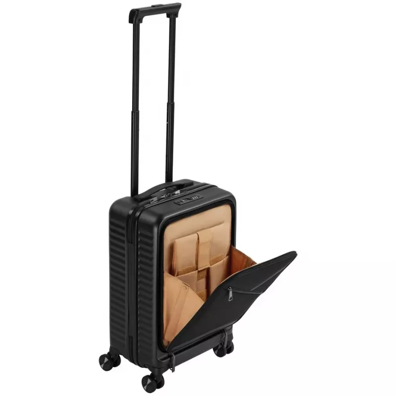 Kabininis lagaminas Rivacase Clark ECO 8181, juodas