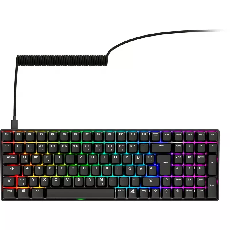 Sharkoon SGK50 S2 belaidė RF mechaninė klaviatūra QWERTZ vokiškas išdėstymas