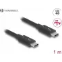DeLOCK Thunderbolt 4 laidas 40 Gbps PD 3.1 240 W 1 m juodas