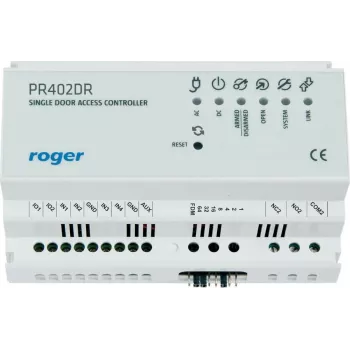 Prieigos valdiklis RoGer PR402DR 9050 – durų prieigos valdymo blokas su pažangiomis saugumo funkcijomis