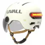 Apsauginis dviračių šalmas Livall L23 baltas 54–58 cm su integruotais LED ir SOS funkcijomis