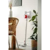 Belaidis dulkių siurblys Adler AD 7051 — 300 W, 22,2 V baterija, 0,6 L be maišelio, nerūdijančio plieno vamzdis, EPA F8, LED šviesa, baltas/raudonas
