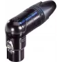 Neutrik NC6FRX-B XLR jungtis, lizdinė, kampuota, 6 kontaktų, juoda