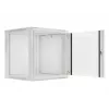 Lanberg montuojamas ant sienos 19 inch 12U 600x600 mm pilkas stovo spintas (stiklinės durys)