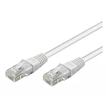 Wentronic Goobay CAT 5e jungiamasis laidas, U/UTP, baltas, 3 m - CCA vario mišinys (68506)