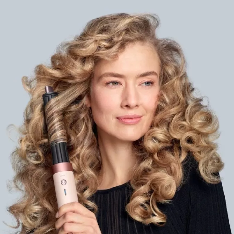 Dyson Airwrap Coanda2x Straight + Wavy Multistyler, kremiškai rožinis auksas, 1700 W, belaidis ryšys Bluetooth (pažeista pakuotė)