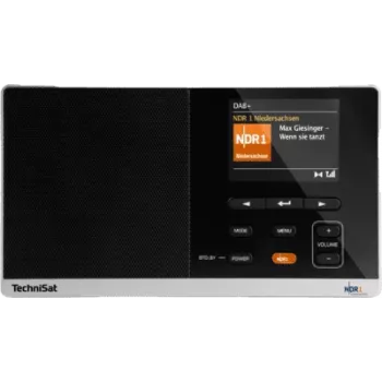 Nešiojamas DAB radijo imtuvas TECHNISAT Digitradio 215 NDR 1 Dabbi Edition, juodas/sidabrinis
