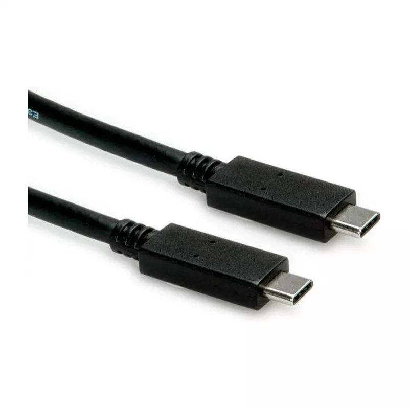 USB laidas ROLINE 11.02.9057 USB 3.2 Gen 2 1m USB-C juodas