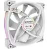 Montech AX120 120mm PWM ARGB korpuso ventiliatoriai, 3 vnt. rinkinys, balti
