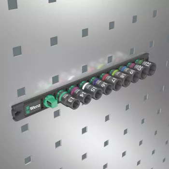 Wera 1/2 colio magnetinė juosta 9 dalių lizdų rinkinys smūginiams veržliarakčiams