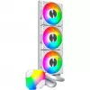 Radiatorius 360 mm Montech HyperFlow ARGB 360 White – 360 mm radiatoriaus agregatas skysčio aušinimui
