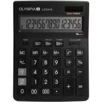 Stalinis skaičiuotuvas OLYMPIA LCD-416 juodas (4676)