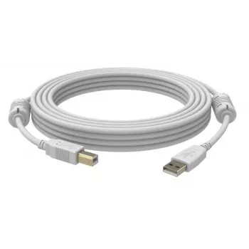 USB kabelis Vision 5m USB 2.0 A-B baltas