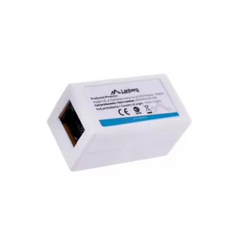 LANBERG lyties keitiklis RJ-45 į RJ-45, moteriška–moteriška, U/UTP Cat5e, baltas