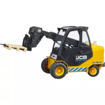 BRUDER JCB Teletruk žaislinis šakiniai krautuvas – ABS, rekomenduojamas amžius 3+, juoda ir geltona