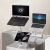 Nešiojamojo kompiuterio stovas MEDIA-TECH MT2661 – reguliuojamas aukštis, sulankstomas aliuminis, iki 17 colių