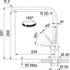 Tap Atlas Neo Swivel Side HP nerūdijančio plieno versija