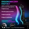 Extralink Gaming kėdė G-524, juoda, kaušinė, su 2 pagalvėlėmis