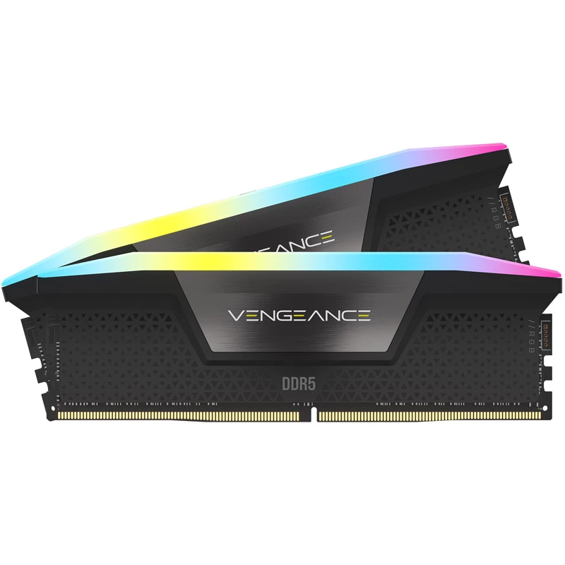Corsair Vengeance RGB 64 GB (2x 32 GB) DDR5-5600 MHz CL40 atminties rinkinys, juodas, CMH64GX5M2B5600C40
