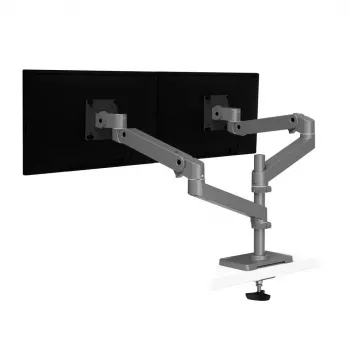 Ergotron LX Pro - Tvirtinimo rinkinys (dviejų rankų) - 2 LCD ekranams - montavimui ant perforuotos plokštės - Aliuminis - Tamsiai pilka - Ekrano dydis: iki 61 cm (iki 24 colių)