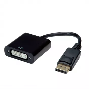 Value 12.99.3137 Vaizdo kabelis-adapteris 0,15 m DisplayPort DVI-D Juodas (12.99.3137)