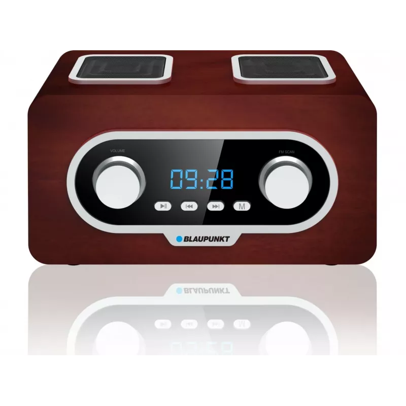 Nešiojamas radijo imtuvas BLAUPUNKT PP5.2BR – FM, 60 atminties vietų, USB/MP3, AUX, įkraunama baterija 1000 mAh, 3 W RMS, bronzinė spalva