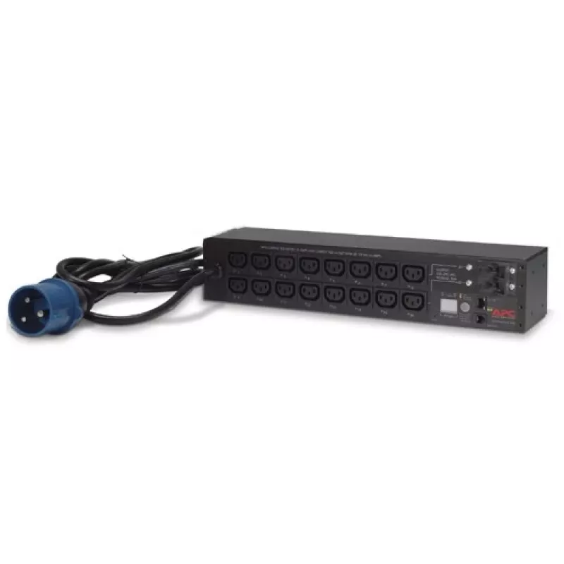 APC AP7922B – 16 C13 lizdų, matuojamas ir valdomas PDU, 2U, 200–230 V, 32 A, 3,05 m kabelis, juoda