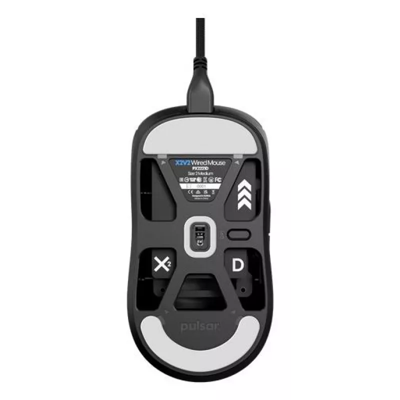 Pulsar PX2221D X2/MEDIUM juoda optinė USB pelė