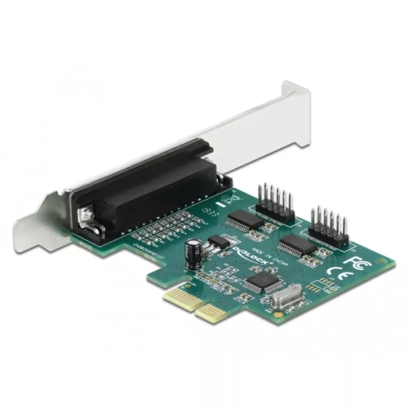 DeLOCK PCIe 1.1 Low-Profile adapteris – lygiagretusis prievadas + 2x RS-232 (90413)