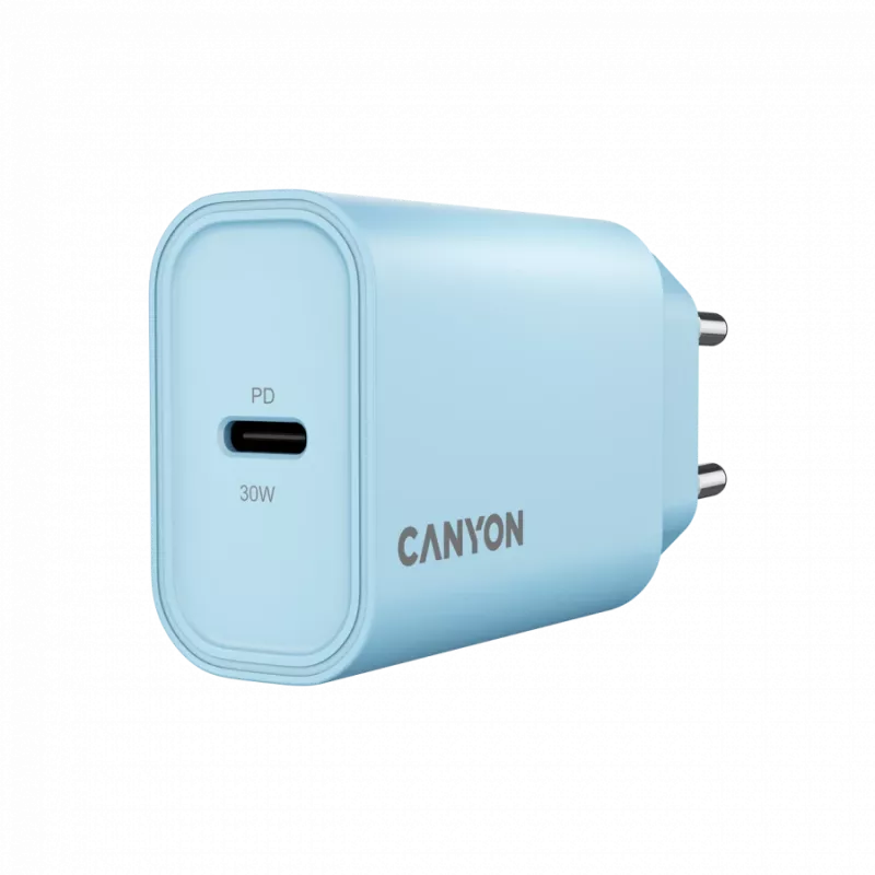 Maitinimo adapteris CANYON Charger OnCharge 30CL, 30W, USB-C PD, 1 prievadas