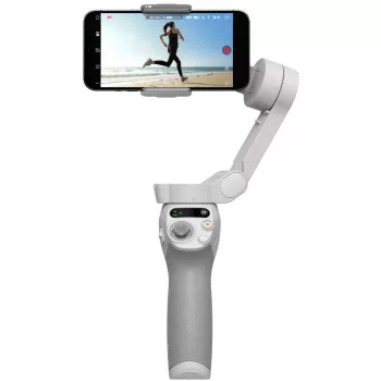 DJI OM SE gimbal pilkas Bluetooth su laikikliu telefonui ir dėklu, maks. apkrova 290 g