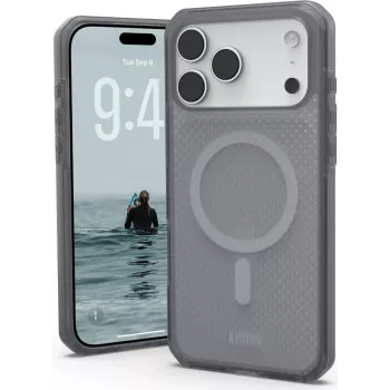 UAG Urban Armor Gear Dot MagSafe Dėklas | Apple iPhone 17 Pro Max | pelenų (pilka permatoma) | 114537113131