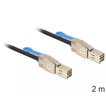 DeLOCK 83395 SAS (Serial Attached SCSI) kabelis 2 m Juodas