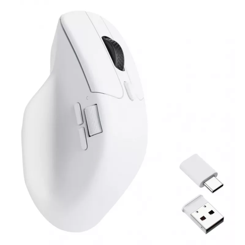 KEYCHRON M6 (1000Hz) balta belaidė pelė