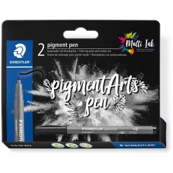Feltinis rašiklis Staedtler Pigment Arts Intensiv Pen juodas 2 vnt.